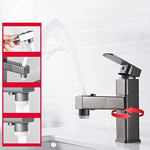 Robinet de cuisine avec douchette extractible et 3 modes de jets pour évier