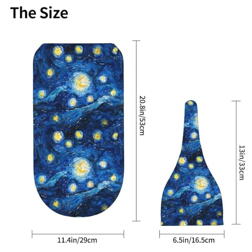 Image of Starry Sky Watercolor Painting Newborn Swaddle Blankets Hat Sets Soft Baby Receiving Blanket Swaddle Sack for Baby Shower Infant Boy Girl Gift