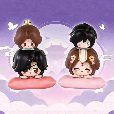 Heaven Official Blessing Blind BoxMini Lying DownHua Cheng Xie Lian Chibi Figure Anime Gift (Single (Random))