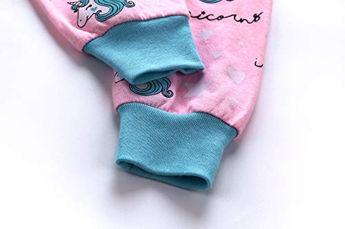 Image of Koian Little Girls' Short Pajamas Sets Toddler PJS Cotton Kids Sleepwears