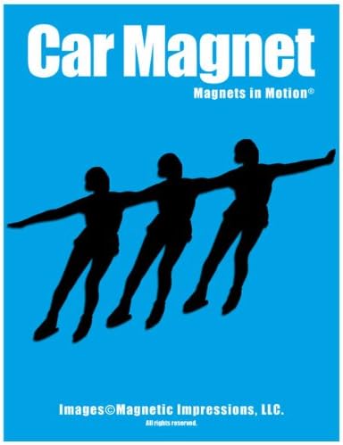 Synchronized Skaters Car Magnet