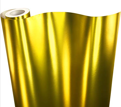 Film vinyle doré satiné VViViD 30 cm pour relooker votre intérieur et vos accessoires