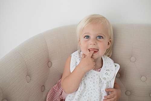 Premium, Organic Cotton Toddler Bibs, Unisex 5-Pack Extra Large Baby Bibs For Boys And Girls By Kiddystar, Perfect Baby Shower Item For Feeding, Drooling And Teething, Adjustable 5 Positions (Slate) #TOP3