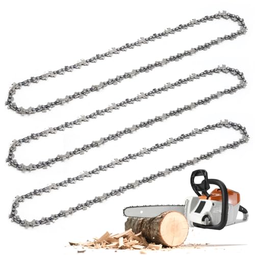 SYOWADA - SYOWADA 3Pcs 12 Inch Chainsaw Chains, 1/4" Pitch 64 Drive Links .043" Gauge Low Kickback Chain Blade, Replacement for Stihl 71PM364 MS150TCE MSA120CB MSA140C-B
