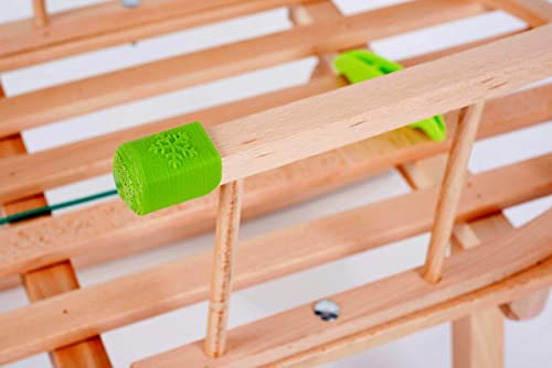 GaGadumi slitta in legno 90 cm con schienale e