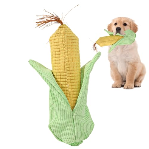 Chaies Kauspielzeug Für Hunde - Plüsch-Kauspielzeug Maiskolben Für Hunde - Multifunktionelles Interaktives Spielzeug Gegen Langeweile Bei Hunden Und Welpen