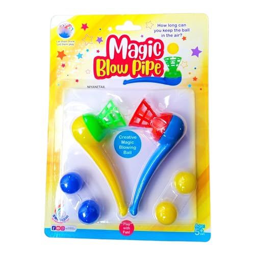 Floating Blow Ball Toy Tube, Magic Blow Pipe Set, Creative Magic ...