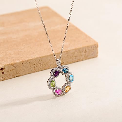 Collier fleurs en argent et améthyste naturelle de qualité joaillerie