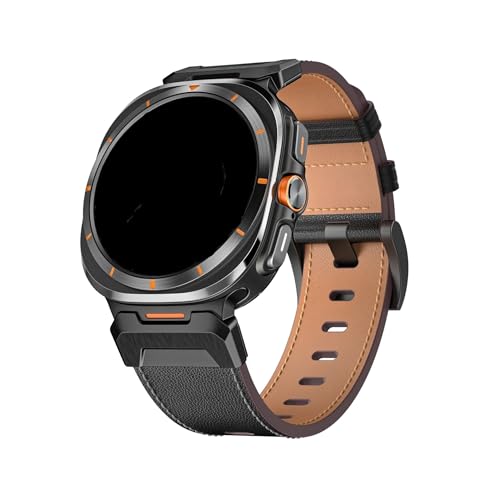 [PLYYQZM] �ɍ��� Sam su ng Galaxy Watch 7 Ultra 47MM�p���U�[�X�g���b�v,�ɍ��� GALAXY ULTRA2(2025)���ԂȂ��N�C�b�N�t�B�b�g�u���X���b�g�ɓK��(Black)