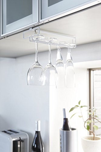 山崎実業 戸棚下ワイングラスハンガー プレート