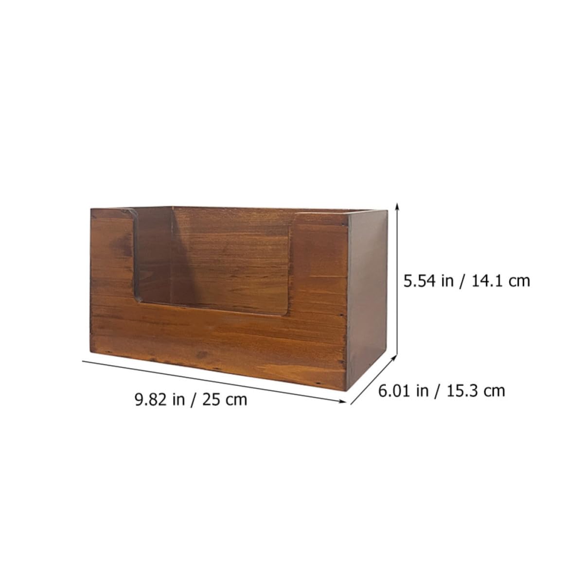 KICHOUSE Caja de Almacenamiento de Cosméticos y Optimización de Espacio de Madera Resistente a Rayaduras Diseño Simple Pack de 2 Unidades para Escritorio para Uso Hogar
