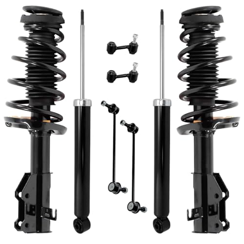 Detroit Axle - 8pc Struts Shocks Kit for 2014-2019 Chevrolet Impala 2 Front Struts and Coil Spring 2