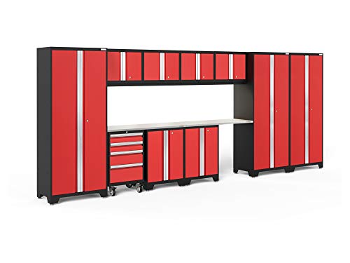 NewAge Products Bold Series Red 12 Piece Set, Garage Cabinets, 50636