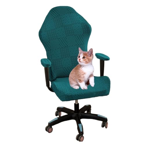 Housse de chaise jeu extensible pour un setup gaming vert épuré