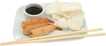 Prawn Crackers Uncooked - Asian Shrimp Chips for snacks and salad (3x227g)