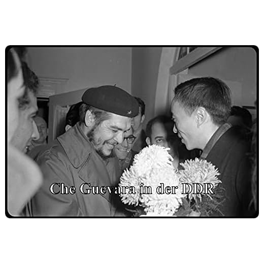 Cartel de chapa de 20 x 30 cm, curvado, incluye 4 imanes Che Guevara en la RDA Deko regalo escudo
