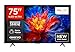 TCL 75P8K-UK 75" 4K 144Hz Gaming QLED Onkyo 2.1 Dolby Atmos Google TV with Dolby Vision & HDR 10+