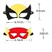 CompraFun Máscaras de Superhéroe, Máscaras Mitad de Fieltro con Cuerda Elástica, Disfraz...