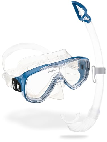Cressi Onda Mare - Schnorchelset Onda Maske und Schnorchel Mexico, Transparent/Blau, Einheitsgröße, Erwachsene Unisex Cressi Onda Mare - Schnorchelset Onda Maske und Schnorchel Mexico, Transparent/Blau, Einheitsgröße, Erwachsene Unisex