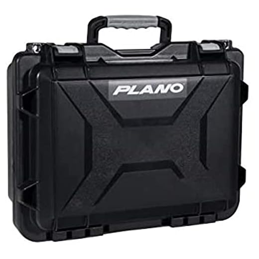Plano Field Locker Element XL Pistol Case, Black with Gray Accents, Premium Gun Storage, TSA Approved Gun Case for Airline Travel, Dustproof and Waterproof Pistol Storage, Multiple Firearm Capacity