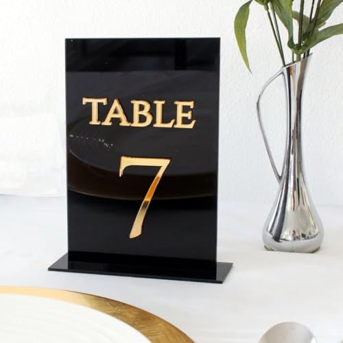 Numéros de table de mariage en acrylique décoration de réception - 7