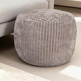 Unstuffed Round Pouf...