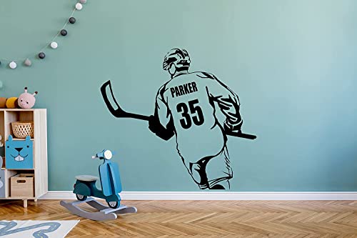 Vinilo Decorativo Personalizado para Pared Hockey miniatura 6