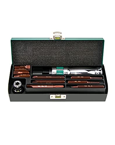 QWORK 1 2 Inch Drive Hand Impact Screwdriver Set, Reversible Impact Driver Kit Includes 1 2-inch Steel Impact Driver, 10 Screw Bits, 1 Impact Screwdriver Adapter and One Storage Case