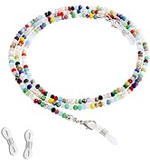 Eyeglass Glasses Chains Mask Sunglasses Strap Holder Eyewear Reading Glasses Retainer Beaded Chai...
