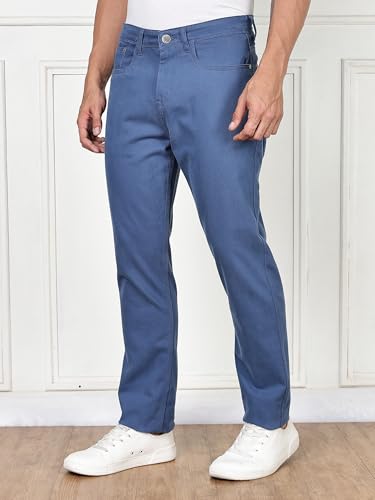 Image of Thomas Scott Men's | Solid | Brathable Fabric | Denim | Mid Rise | Casual Jeans for Men