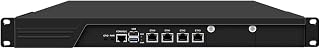 1U 19 Inch Rack Mount Firewall Appliance, OPNsense, VPN, Network Router, I3 N300, RJ53, 4 x 2.5GbE LAN, Console, VGA, GPIO, SIM Slot, 32G RAM, 512G SSD