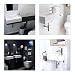 Gimify Lavabo Pequeño de Pared Compacto Mini Lavamanos Baño, Grifo y Desagüe...