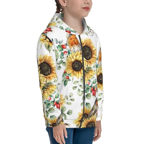 Sushi Kid Hoodies Boys Zip Up Sweatshirts Girls Pullover with Pocket4