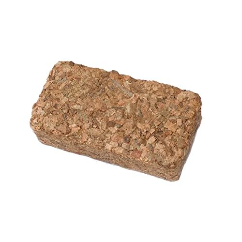 Novatool Kokosziegel grob | 5 Liter | 650g 20x5,5x10 | Terrarium-Erde Humusziegel Quelltabletten Kokos Steu und Substrat gepresste Bio Hobby Terraristik Aquaristik Bodengrund Reptilien Terrarien