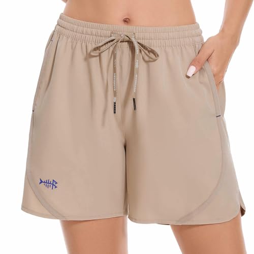 Bassdash - Bassdash Femme Short Randonnée 5 Pouces UPF 50+ Léger et Imperméable à Séchage Rapide avec Poches pour Camping Sport Hiking Shorts FP05W - -21%