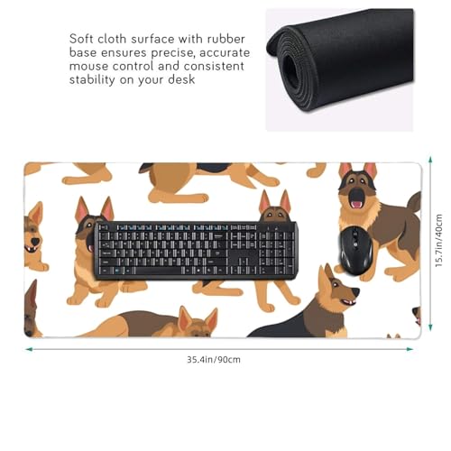 Tapis de souris étendu anti-glisse pour éviter les rayures de bureau