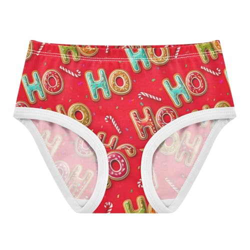 Joisal Christmas Gingerbread Cookies Red Girls Underwear Toddlers 2t Cotton Panties Little Girl Florals Briefs Girls Undies