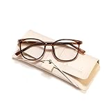 FONHCOO Blue Light Blocking Glasses Fashion Round TR90 Frame Transparent Eyewear Anti UV Blu-Ray Com
