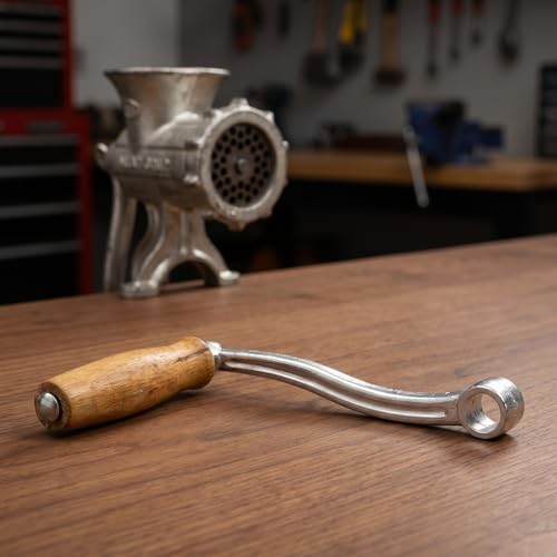 Mangos de hierro y madera Gadpiparty para picadora de carne manual con estructura compacta 6