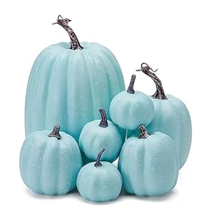 7pcsartificialpumpkinsofallstyleshalloweendecorationruralstylefarmhousefoampumpkinharvestseasonthanksgivingdayissuitablefortabletophousediningtablepartydecorationlightblue Urban Country Home Decor 7pcs artificial pumpkins of all styles halloween decoration rural style farmhouse foam pumpkin harvest season thanksgiving day is suitable for table top house dining table party decoration light blue urban country home decor