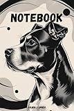 staffie notebook – cute staffordshire bull terrier journal for dog lovers / carnet de note 15.24 x 22.86 cm: 120 lined pages – 6x9 in – perfect for school, office or home