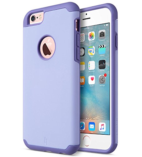 ULAK iPhone 6 Plus Case, Slim Sugar Candy Anti-Slip Drop Protection with Shock Absorbent Hybrid PC & Silicon Case Cover Case for Apple iPhone 6 Plus / 6s Plus - Purple