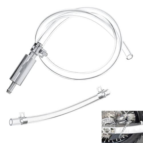 Manguera de Purga Frenos para Moto y Coche Hidráulico, Kit Purga Frenos y Clutch con Válvula Unidireccional Antirretorno, Herramienta de Cambio Universal para Embragues Sistemas de Frenado Hidráulico