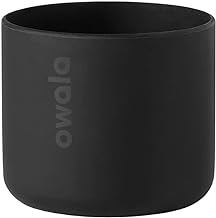 Botella de silicona Owala, funda protectora antideslizante para botella de agua, protege botellas de acero inoxidable FreeSip, Twist y Flip, 32 Oz, Negro