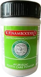MIYUU K.P. NAMBOODIRI S Tooth Powder-Strong - 80 Gram (Ayurvedic Toothpowder 4 Pack)