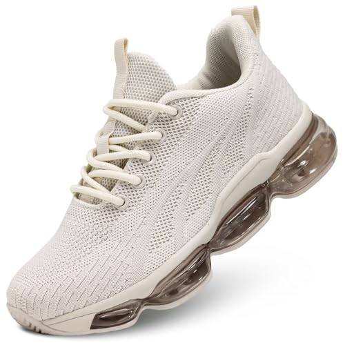 Image of Kapsen Womens Walking Running Shoes Air Cushion Breathable Fashion Tennis Sneakers Mesh Workout Casual Athletic Sports Gym