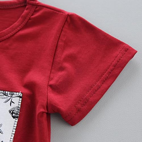 Image of Cotton Clothing Sets for Baby Boys & Baby Girls Kids Clothes for boys kids clothes for girls Printed Kids Clothing Sets (KDST86SB-KDST2RD-KDST85OR)