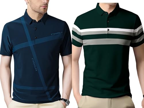 Image of Noble Monk Men's Regular Fit Polo T Shirt |Half Sleeves |Collar Tshirts | Casual T-Shirt for Men