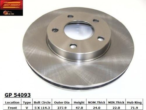 Best Brakes GP54093 Front Brake Rotor