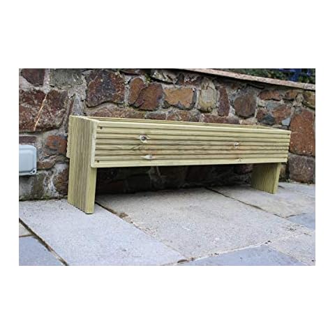 Devonshire Wood Decking Garden Planter Trough 100cm long stands 30cm high x 20cm wide Cover